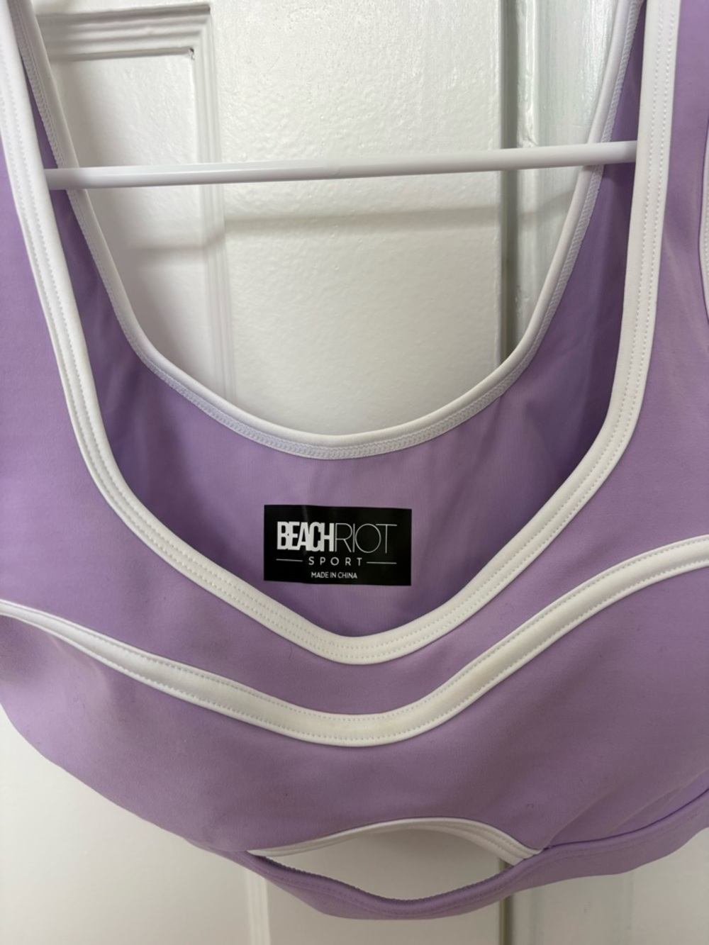 Beach Riot Purple Sports Bra - Picture 2 of 3